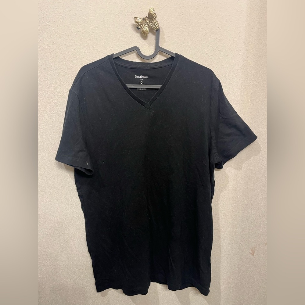 Goodfellow & Co Men's Black V-Neck Short Sleeve Tee